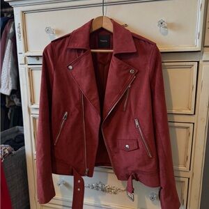 Theory Suede Moto Jacket